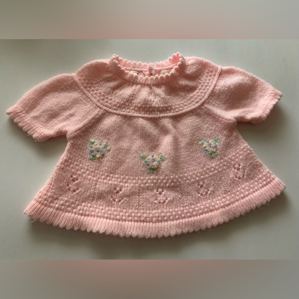 Pink Knitted Kids Dress